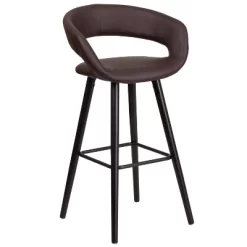 Merrick Lane Wood Ultramodern Bar Counter Stool With Upholstered Seat -Home Style Deals Store GUEST 83a9cf4d a8d9 4acf 9e41 05af442c7e68