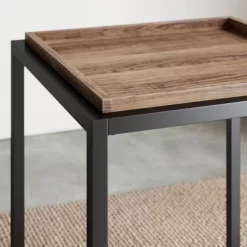 Nash Industrial Modern Wood Tray Top Side Table - Nathan James -Home Style Deals Store GUEST 83d9c51a 1fa5 4ab7 8f5e 93007c119e60