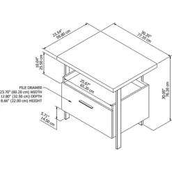 Architect 1 Drawer File Cabinet Modern Walnut - Bush Furniture -Home Style Deals Store GUEST 849475f7 7caf 4696 9522 7aee86fe38b4