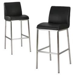 30" Vasos Bonded Leather Barstool Set 2ct - Christopher Knight Home -Home Style Deals Store GUEST 849d2d6a 7a4c 4bd6 8b3b 01b5c721dc1d