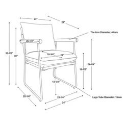 Cushioned Metal & Wood Accent Arm Chair - Cream/Black - Hearth & Hand™ With Magnolia -Home Style Deals Store GUEST 84c70339 8fe6 4d7e 9c25 b29cf77d6a96