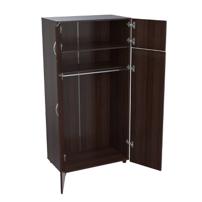 4 Door Wardrobe/Armoire Espresso - Inval 6 4 Door Wardrobe/Armoire Espresso - Inval - Image 6