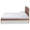 Kassidy Wood Platform Bed Walnut Brown - Baxton Studio