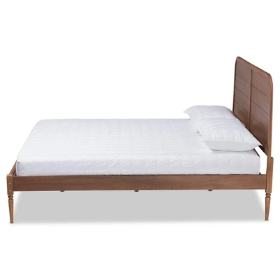 Kassidy Wood Platform Bed Walnut Brown - Baxton Studio 1 Kassidy Wood Platform Bed Walnut Brown - Baxton Studio