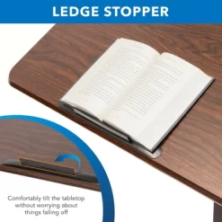 Mount-It! Height Adjustable Overbed Desk And Table With Tilting Tabletop | Overbed Medical Table With Wheels | Dark Walnut -Home Style Deals Store GUEST 8749846f ec9b 4075 a775 880af4cb6392