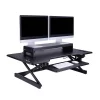 Double Articulated Dual Monitor Desk Mount With Power Black - Rocelco