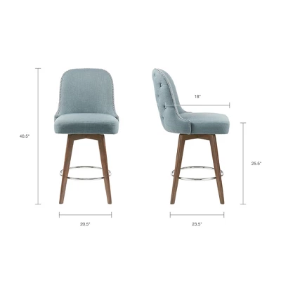 Bryant Counter Height Barstool With Swivel Seat - Madison Park 10 Bryant Counter Height Barstool With Swivel Seat - Madison Park - Image 10