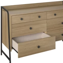 Bushwick Wide 6 Drawer Dresser Natural - Novogratz -Home Style Deals Store GUEST 892f9eec 31d0 4c93 b267 72b088dd91da