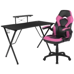 Flash Furniture Gaming Desk And Racing Chair Set With Cup Holder, Headphone Hook, And Monitor/Smartphone Stand -Home Style Deals Store GUEST 8a12d3f1 6910 41d5 a1ae 995cd7cea7f0