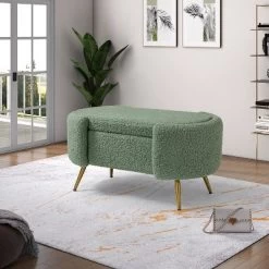 Alina Storage Bench With Metal Legs For Bedroom | ARTFUL LIVING DESIGN -Home Style Deals Store GUEST 8a30f491 5a69 4b30 9359 5562af39c137