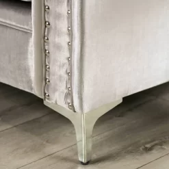 Westmoreland Nailhead Trim Sofa Silver - Furniture Of America -Home Style Deals Store GUEST 8a63e355 417c 4fda a896 bd1f3fc1405e