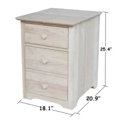 Riley 2 Drawer File Cabinet Unfinished - International Concepts -Home Style Deals Store GUEST 8a8c540f 60b3 4288 8f70 37eb5af250db