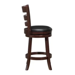 Shapel Faux Leather Swivel Counter Stool In Dark Cherry - Lexicon -Home Style Deals Store GUEST 8ab235dd de29 4cb4 a9bf 3a48f968b705