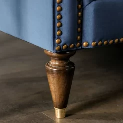 Fawne Camelback Sofa Blue - Furniture Of America -Home Style Deals Store GUEST 8acaa001 caa1 473b aa42 8fdaac85eca7