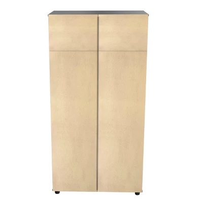4 Door Wardrobe/Armoire Espresso - Inval 8 4 Door Wardrobe/Armoire Espresso - Inval - Image 8