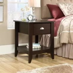 Sauder Shoal Creek Smart Center Side Table Jamocha Wood Finish -Home Style Deals Store GUEST 8c151a17 bc01 4e65 958f de0f7da49ef4