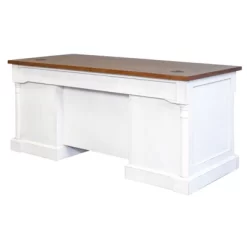66" Durham Double Pedestal Executive Desk White - Martin Furniture -Home Style Deals Store GUEST 8da33cff 1dd4 4f65 9e09 3dfb8178d826