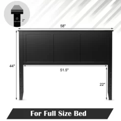 Costway Full Wood Headboard Flat Panel Pre-drilled Holes Height Adjustment -Home Style Deals Store GUEST 8e954ef4 b079 47ff 95e3 716ee8e41525