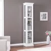 77.25" Metmit Tall Curio With Glass Door - Aiden Lane