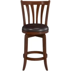 25.5" Savana Swivel Counter Height Barstool Cherry/Black - Hillsdale Furniture -Home Style Deals Store GUEST 8ee794d8 58e2 4f9c 84b6 8390b7b447b2