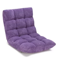Costway Adjustable 14-Position Floor Chair Folding Gaming Sofa Chair Cushioned Purple -Home Style Deals Store GUEST 8f14c961 2a4d 49e3 8346 65669b06714c