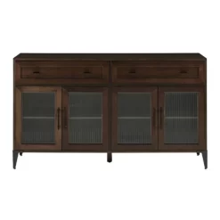 4 Door Reeded Glass Storage Sideboard - Saracina Home -Home Style Deals Store GUEST 8fbb70c0 a0bd 4671 b4c1 6b47ad4d7582