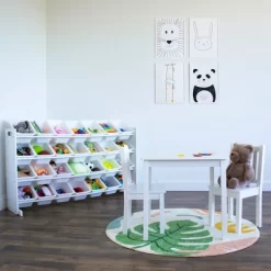 Cambridge Mega Kids' Toy Storage 28 Bin Organizer Bookshelf White - Humble Crew -Home Style Deals Store GUEST 8ffc9f6c 7f95 47ba b3bb c1ea8bba332a