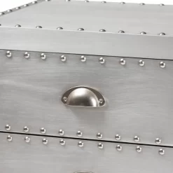 Carrel Metal 5 Drawer Accent Chest Silver - Baxton Studio -Home Style Deals Store GUEST 9222a357 27d3 4cd2 81aa 4ddc3322703e