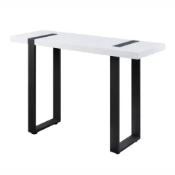 Druse Sofa Table With U-Shaped Legs White/Black - MiBasics -Home Style Deals Store GUEST 92c5d54e e712 42a0 bd9b 7b9d1895dd65