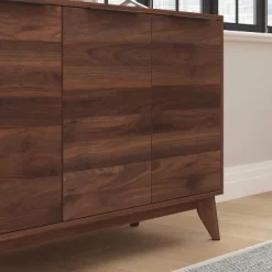 60" Haisley Mid-Century Modern Storage Buffet TV Stand For TVs Up To 64" With Adjustable Shelves Dark Walnut - Taylor & Logan -Home Style Deals Store GUEST 930d2fe7 cf0c 4529 a242 d9cc302aaa4f