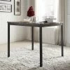 Quentin Faux Marble Counter Height Dining Table Black - Inspire Q