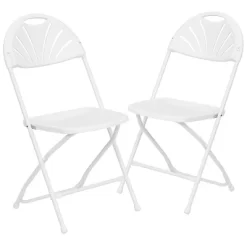 Flash Furniture 2 Pack HERCULES Series 650 Lb. Capacity Plastic Fan Back Folding Chair -Home Style Deals Store GUEST 945c8810 1276 4de5 82ad 2d9c656d042b