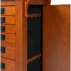 Delia Jewelry Armoire Brown - Powell Company -Home Style Deals Store GUEST 95bfe438 f7a8 49a2 adec 9f7eeb134cab