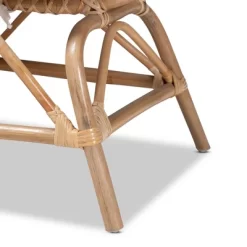 Jayden Fabric Upholstered And Rattan Loveseat White/Brown - Bali & Pari -Home Style Deals Store GUEST 97319e10 38ab 4a97 a478 1916f8a3fb01