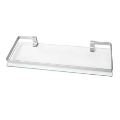 19.75" Floating Glass Bathroom Wall Shelf Chrome - Danya B. -Home Style Deals Store GUEST 976382fa 9823 4105 8196 249d9a2d6dc7