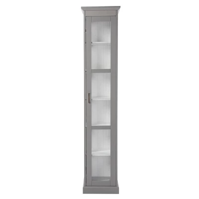 77.25" Metmit Tall Curio With Glass Door - Aiden Lane 10 77.25" Metmit Tall Curio With Glass Door - Aiden Lane - Image 10