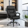 Costway Big & Tall 500lb Massage Office Chair E Xecutive PU Leather Computer Desk Chair