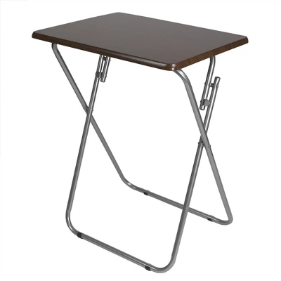 Home Basics Multi-Purpose Foldable Table, Cherry 4 Home Basics Multi-Purpose Foldable Table, Cherry - Image 4