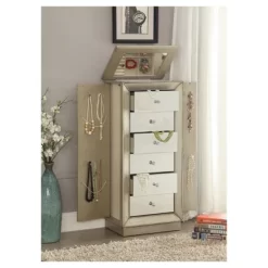 Jewelry Armoire Gold - Acme Furniture