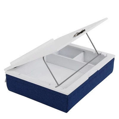 BIRDROCK HOME Lap Desk With Storage And Cushion - Navy 3 BIRDROCK HOME Lap Desk With Storage And Cushion - Navy - Image 3