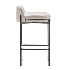Modern Mid-Back Counter Height Barstool Faux Leather - WOVENBYRD -Home Style Deals Store GUEST 9b5ca67c cc4c 450b 8683 874e8d0c6450