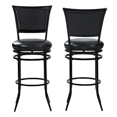 Rachel Swivel Barstool Black With Cushion - Crosley 9 Rachel Swivel Barstool Black With Cushion - Crosley - Image 9