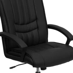 Flash Furniture Mid-Back Black LeatherSoft Swivel Manager's Office Chair With Arms -Home Style Deals Store GUEST 9c3724c4 bbbe 4e67 be7e 74c6241130dc