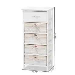 Madelia Wood 1 Drawer Storage Unit White - Baxton Studio -Home Style Deals Store GUEST 9cabc2af 0778 41f5 95a6 be7cfeec8e50