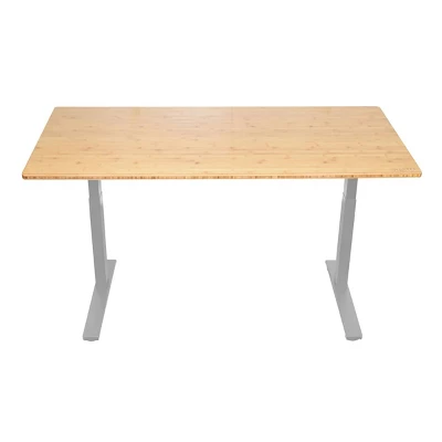 48"x30" Electric Standing Desk With Adjustability ( 27.2"-45.3") Natural Bamboo Gray - Uncaged Ergonomics 4 48"x30" Electric Standing Desk With Adjustability ( 27.2"-45.3") Natural Bamboo Gray - Uncaged Ergonomics - Image 4