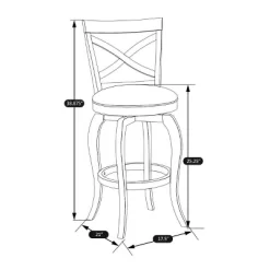 25" Ellendale Wood Counter Height Barstool White - Hillsdale Furniture -Home Style Deals Store GUEST 9e1650f0 9872 437a 8547 952e8e67ba01