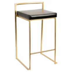 Set Of 2 27" Fuji Contemporary Counter Height Barstool - Lumisource