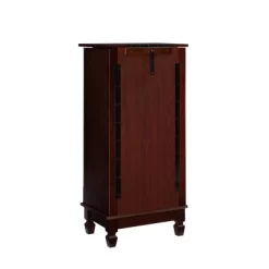 Tierra Contemporary Jewelry Armoire Merlot Brown - Powell Company -Home Style Deals Store GUEST 9ed86592 5676 4c8b 9d08 9cf6ec9c8537