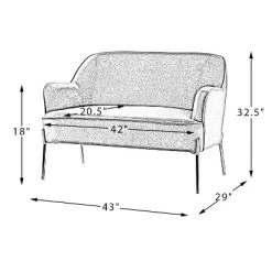 Aida Loveseat Sofa | Karat Home -Home Style Deals Store GUEST 9f4013dd dd85 4e4b b2be a7fcae141958