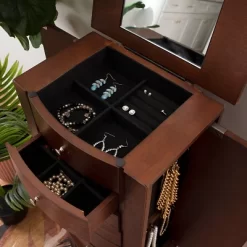 Francesca Jewelry Armoire Merlot Brown - Powell Company -Home Style Deals Store GUEST 9f9ed97f 57c4 4b6a 9334 db6c0dbb3f3a